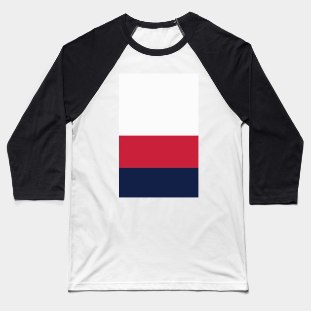 England Home Rugby Tricolour Baseball T-Shirt by Culture-Factory